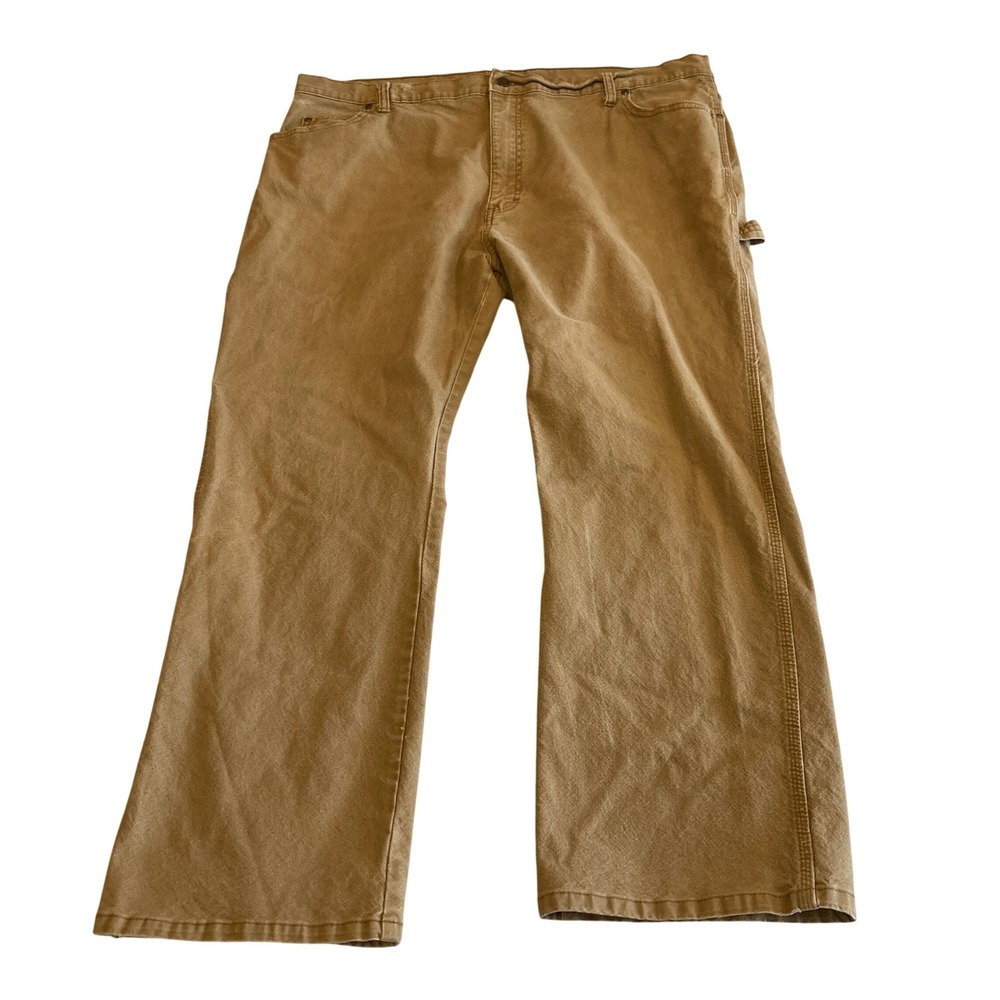 Genuine Dickies Men 42x30 (Fit 40x28.5) Utility Carpenter Pant Canvas Brown Loop